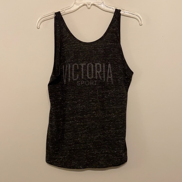 Victoria's Secret Tops - Victoria’s Secret Sport Tank Black & Gray Medium